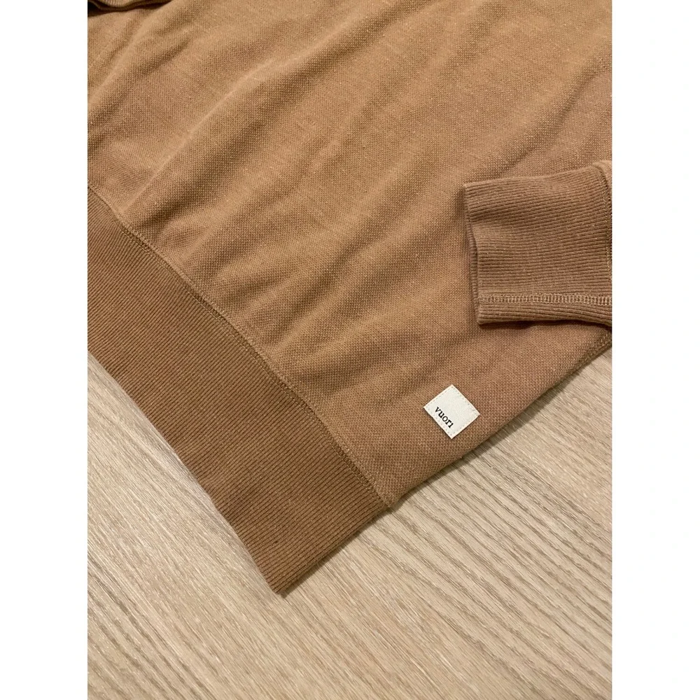 Vuori‎ Jeffreys Pullover Mens M Camel Heather Athleisure Gorpcore V218